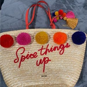 Kate Spade straw beach like tote